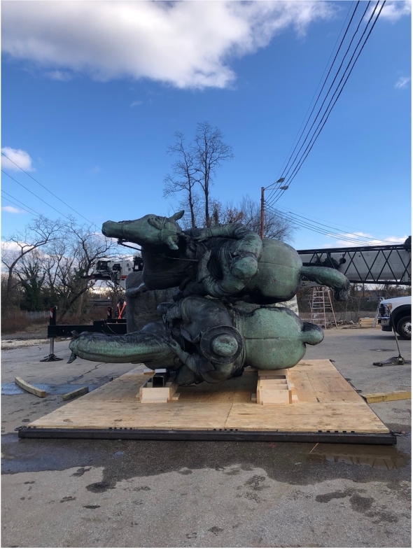 Lee/Jackson Monument Prior to Crate Construction