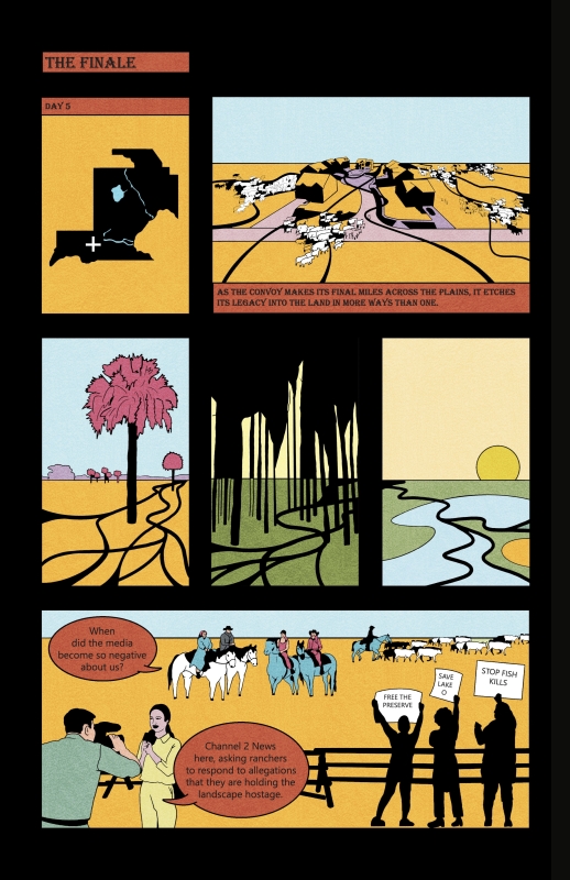 The Great Florida Cattle Drive - Comic Layout