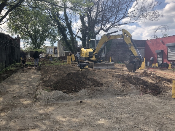 Lex Street Garden: Work Site