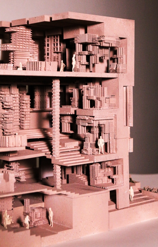 Internal view model image showing the lattice tectonics