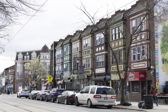 Rowhouses on Baltimore Avenue