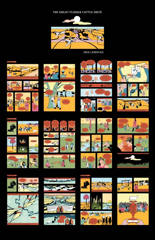 The Great Florida Cattle Drive - Comic Layout