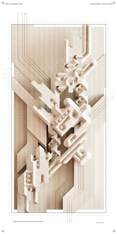 Tapestry Relief Model Render