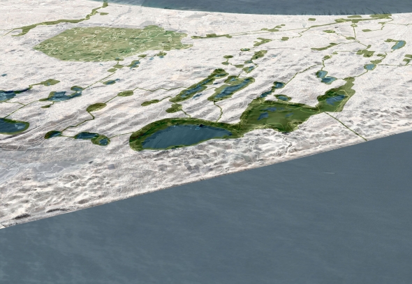 Proposed greenway network in Keur Massar, Senegal