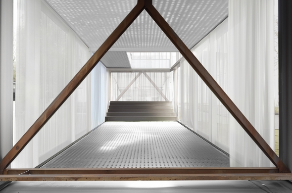 Interior Project Render: Sheer curtain layer