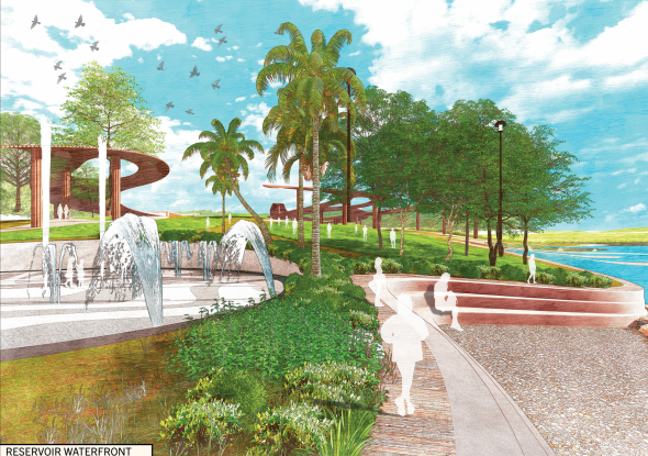 View of Waterfront District,  Sobral, Brazil
