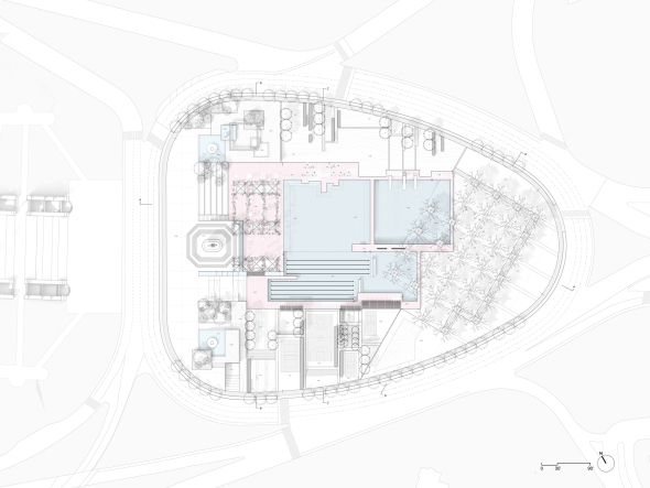 The Oval Pool - Plan