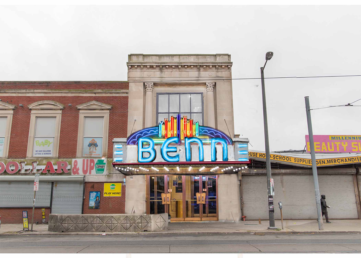 Facade of an old theater