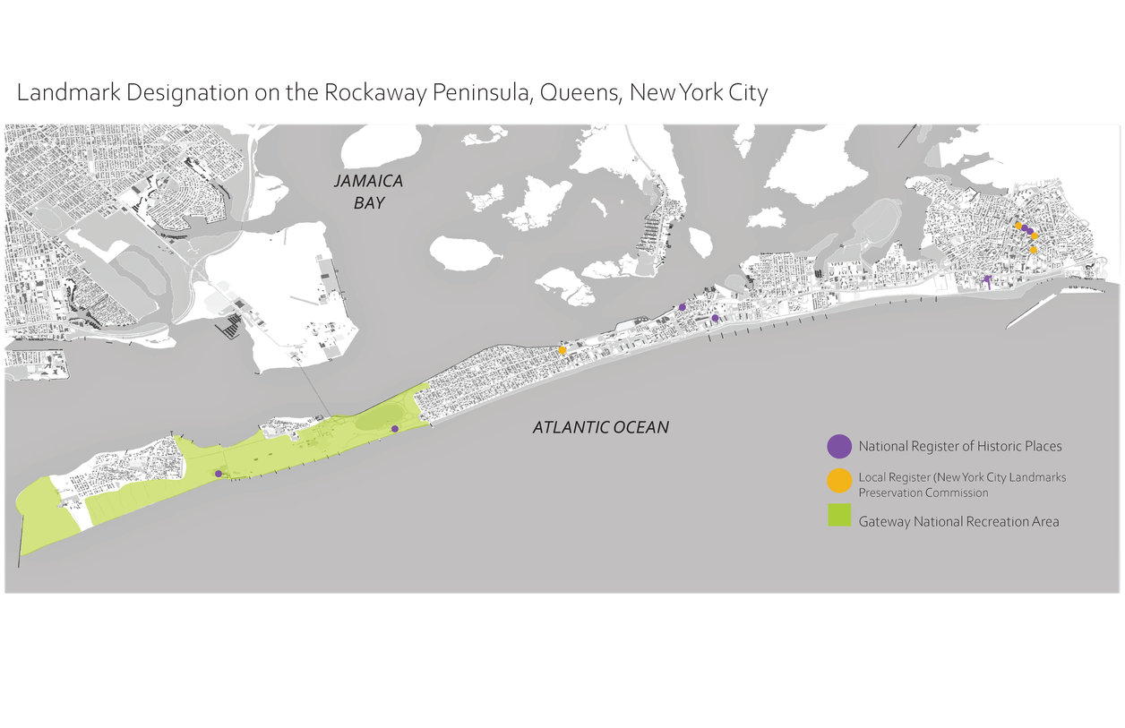 Map of Landmarks in Rockaway