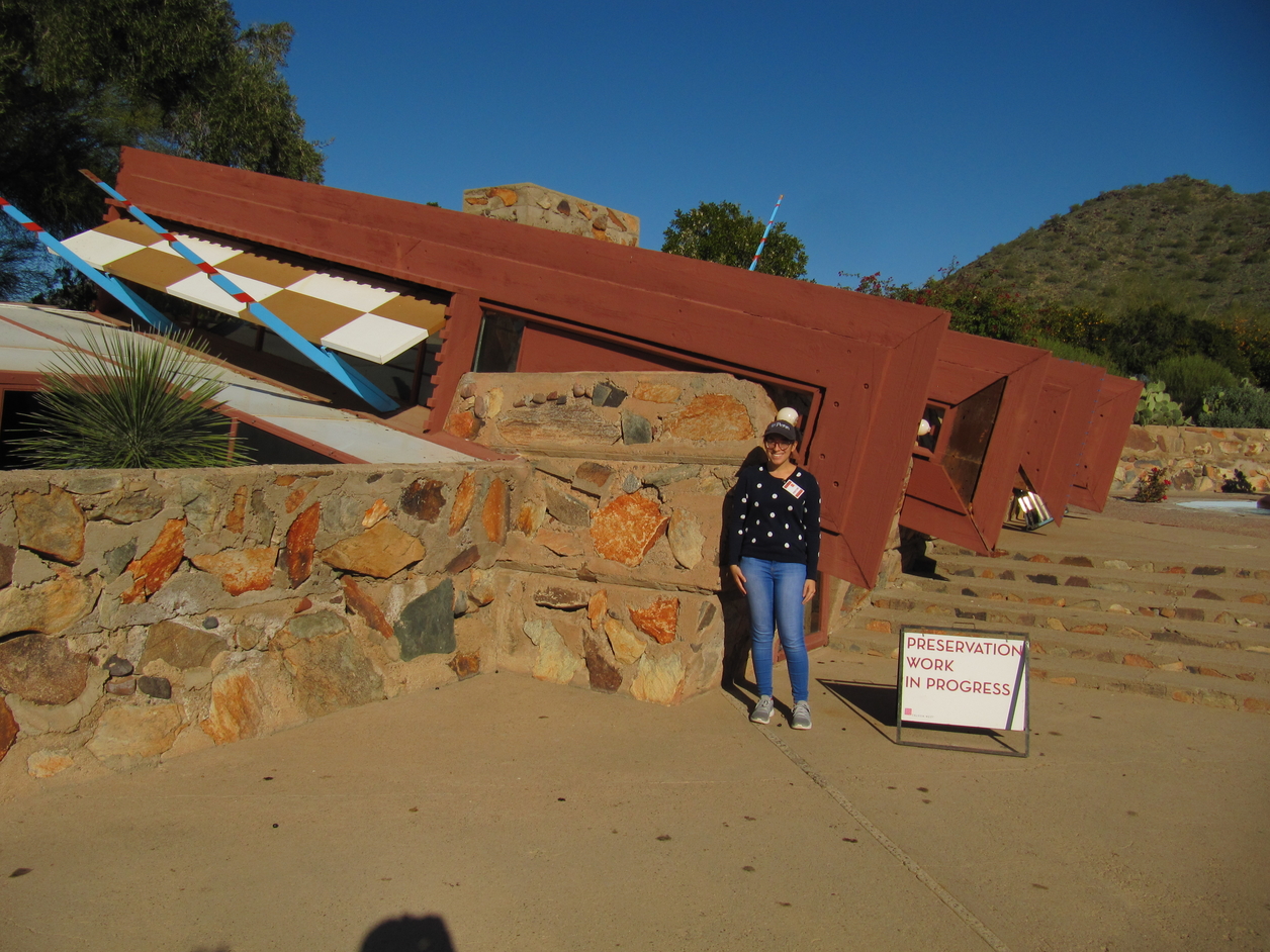 Mónica Ortiz Cortés at Taliesin West.