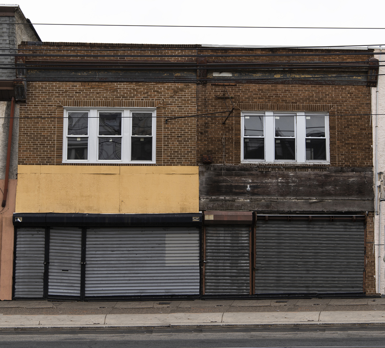 Facades of two storefronts