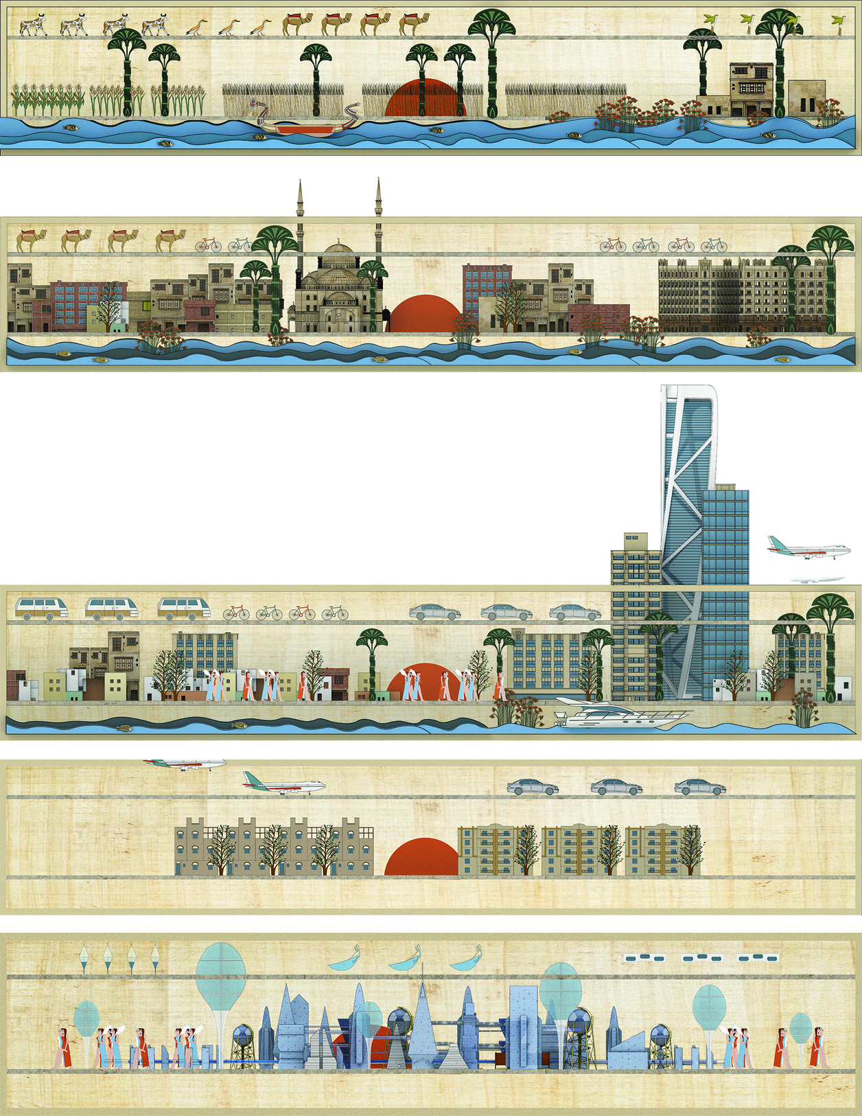 The history of water resources in New Cairo: from reduction to reconfiguration supported by new technologies