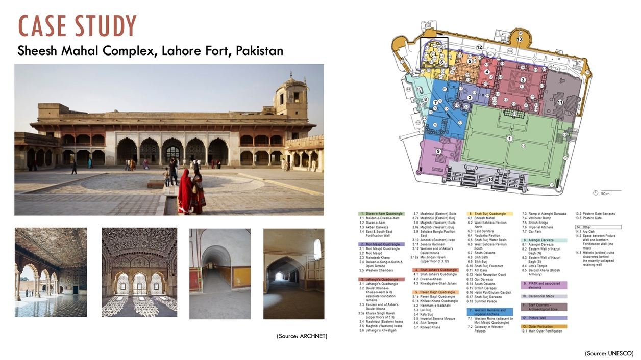 Case Study Site: Sheesh Mahal Complex, Lahore Fort, Pakistan