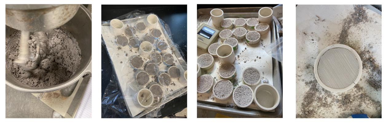 Mixing and preparing the scratch coat for facsimiles 