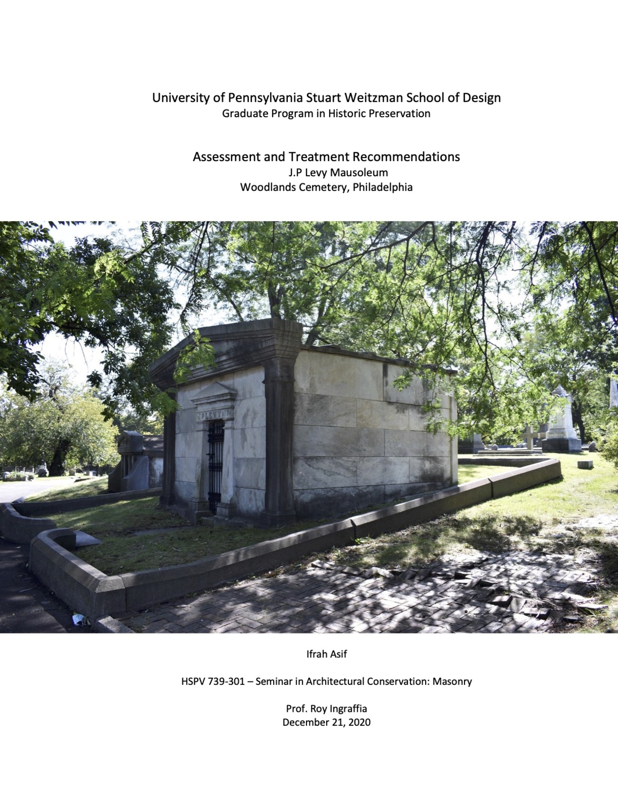 J.P.Levy Mausoleum, Woodlands Cemetery, Philadelphia