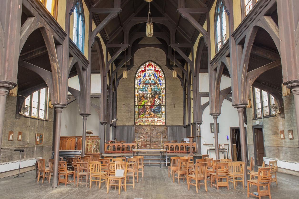 Interior of church