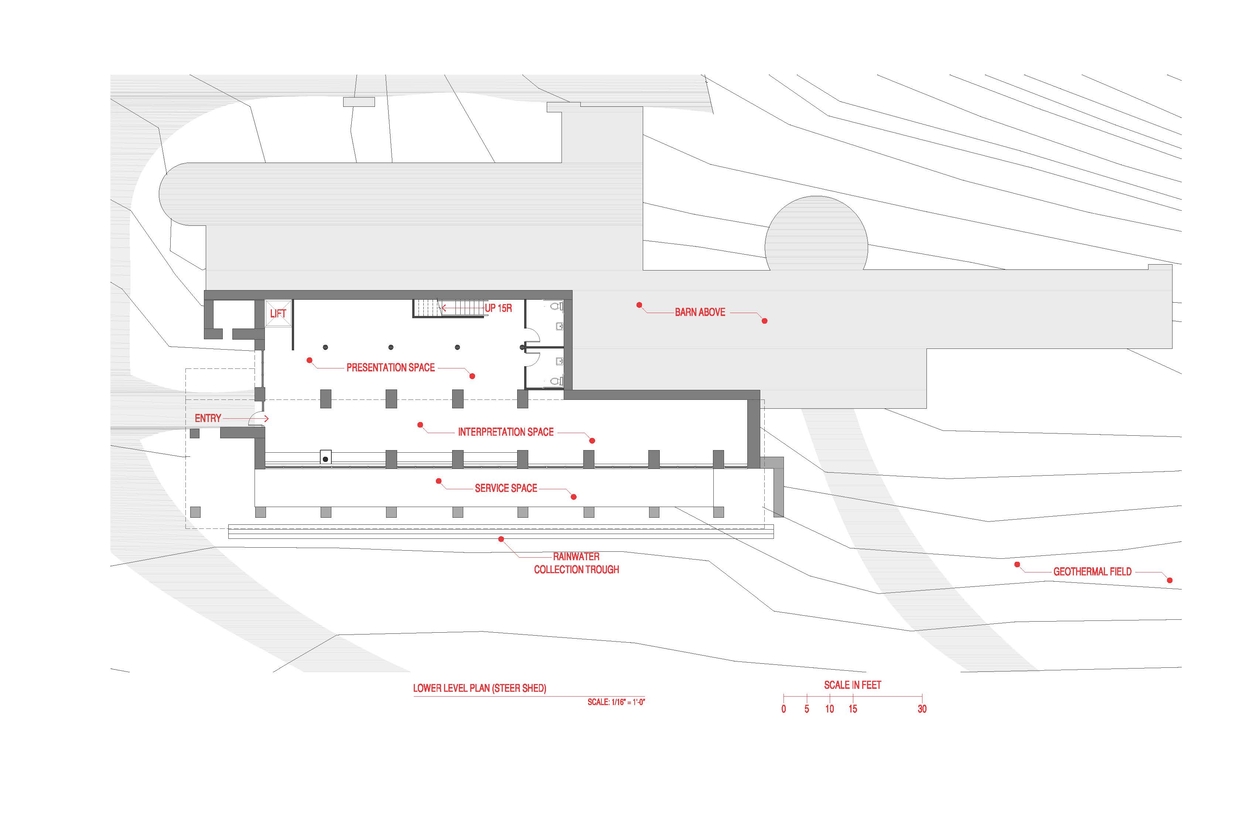 Blueprint of farm installation