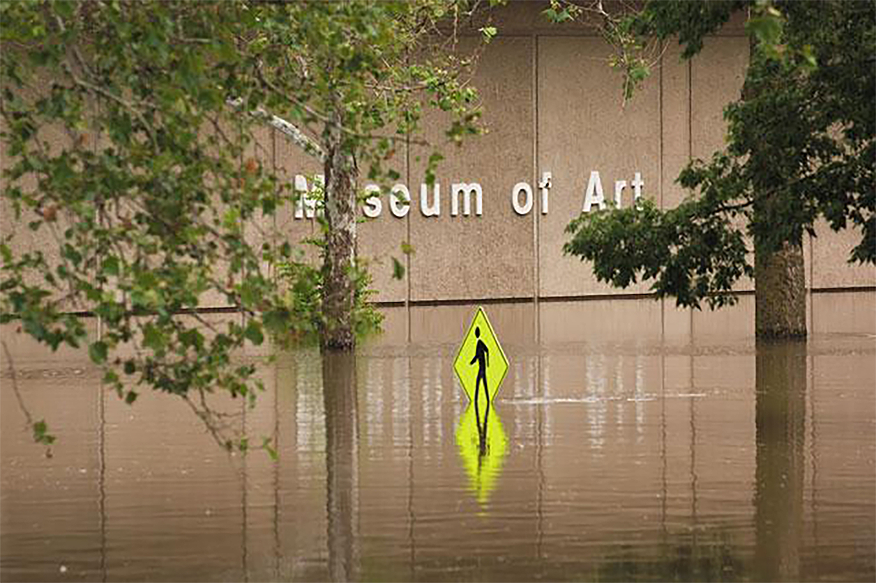 Flooded University of Iowa Museum of Art in 2008
