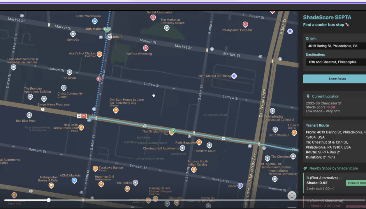 Shade map