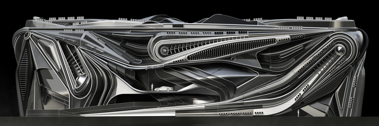 McLaren Headquarters in Dubai (elevation)