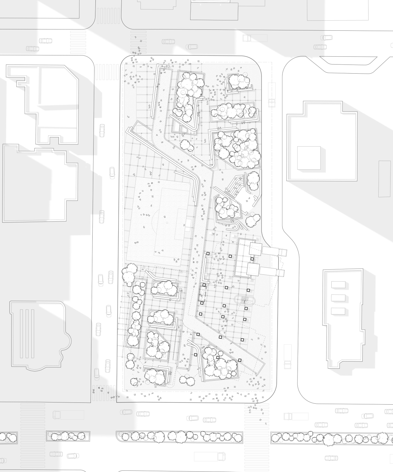 The Precarious Implant, Site Plan, Alexa Rojas and Danny Jarabek