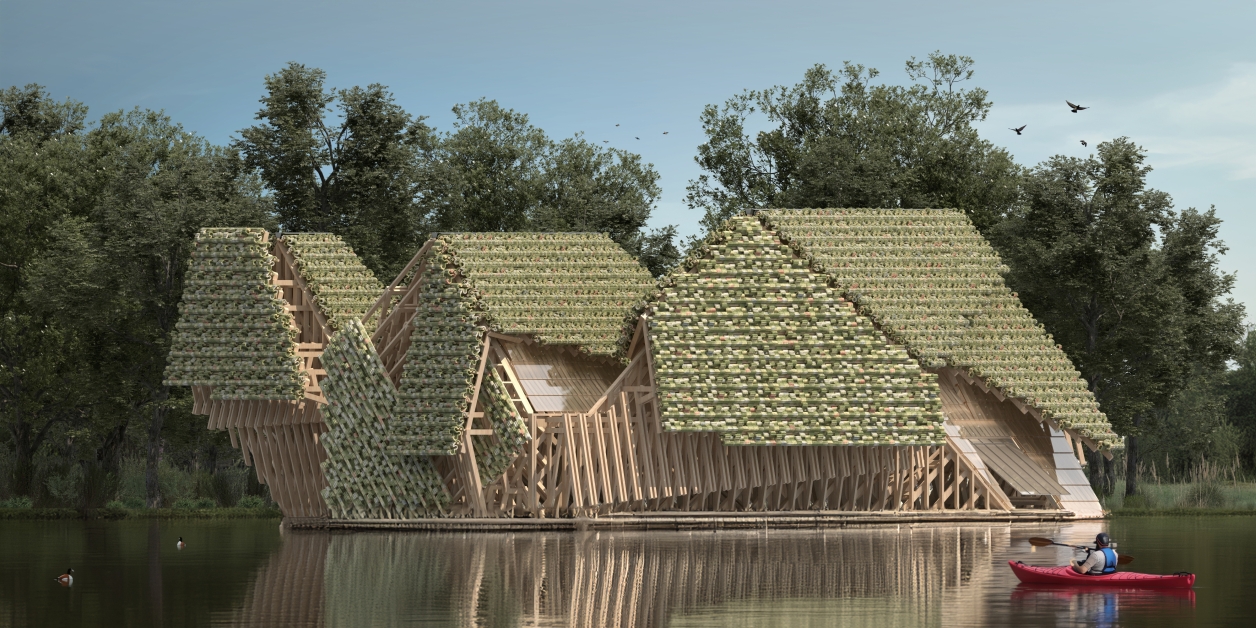 Elevation Rendering of Overall Building