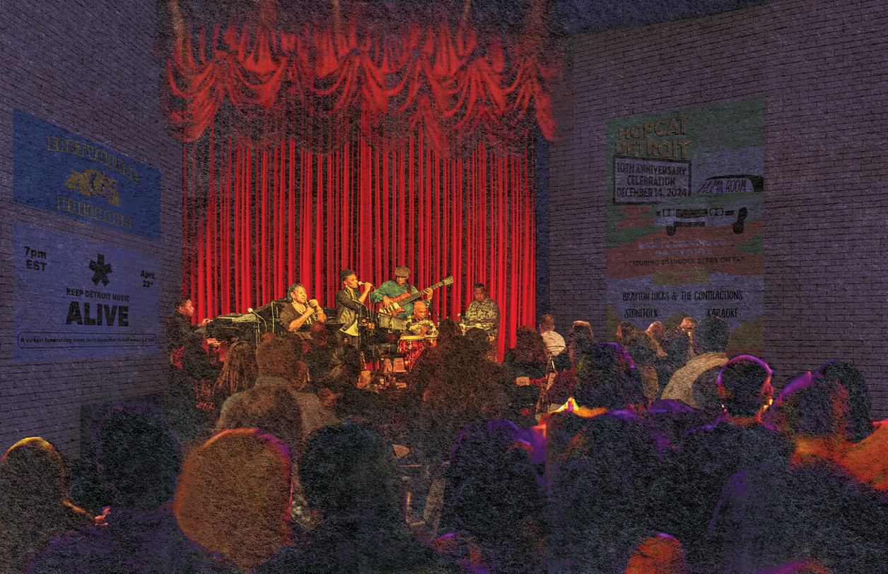 Illustration of theater interior