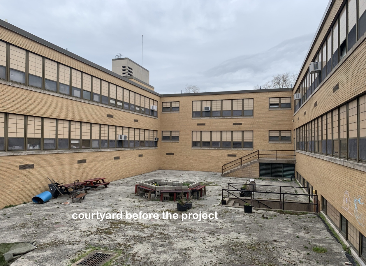 Bare courtyard
