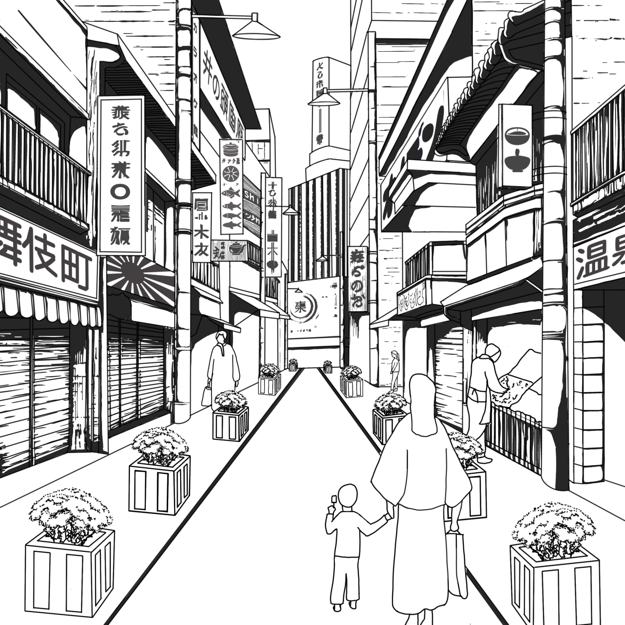 Scene from 'The Bloom', A speculative Story set in Tokyo Bay, 2050