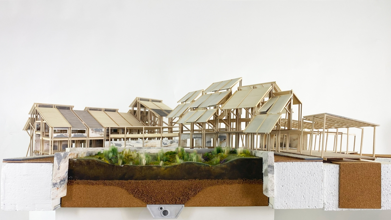 Model Photography; Bioswale Elevation