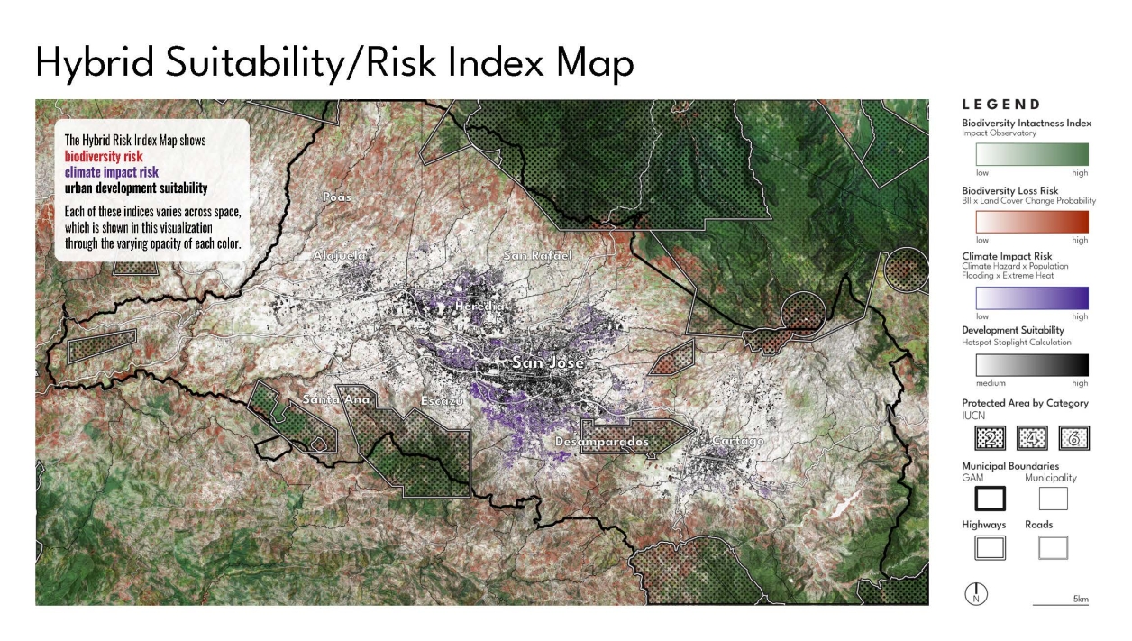 are map of hybrid suitabilty/ Risk index