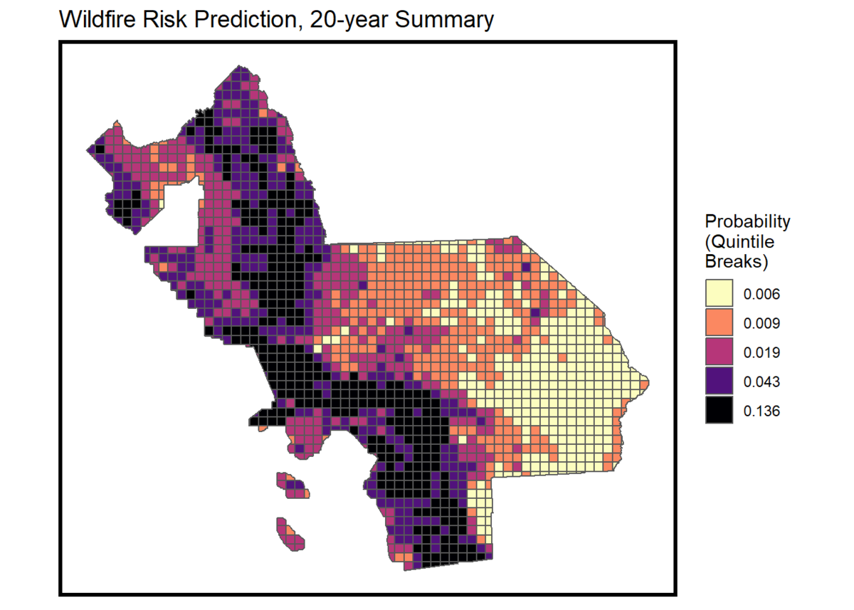 Wildfire Risk Prediction, 20-year